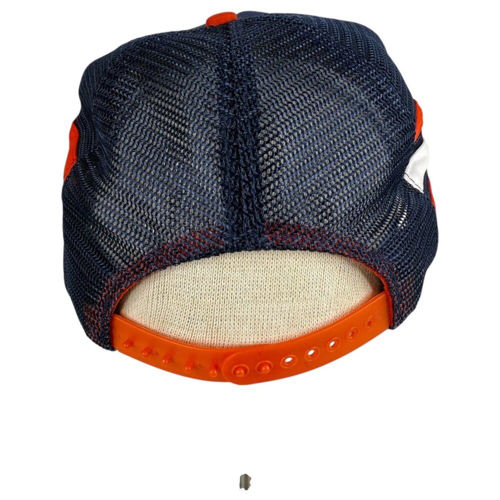 Vintage Auburn Tigers War Eagles Snapback Hat Cap Navy Mesh Trucker 3 Stripes - Picture 5 of 10